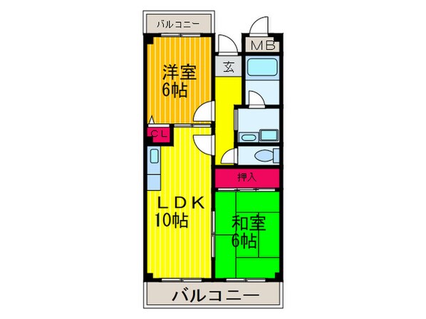 アドバンス善根寺の物件間取画像